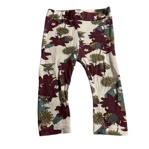 Kate Quinn Floral leggings Pants Size 12-18 months bamboo collection